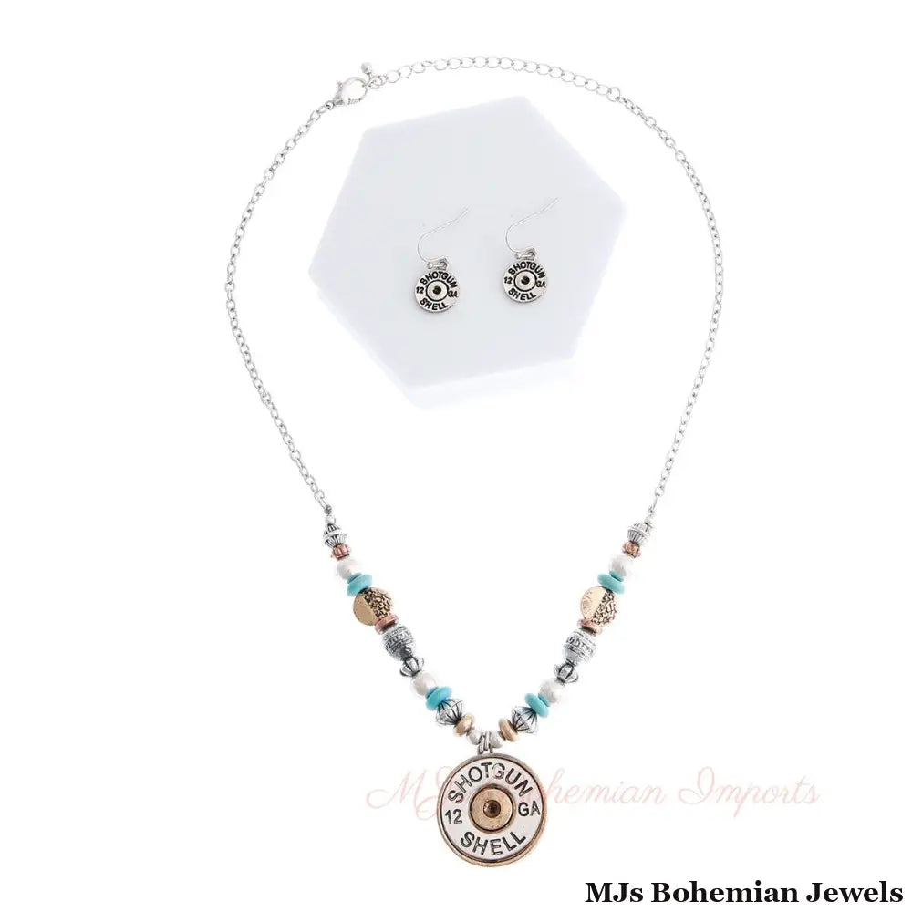 12 Ga Shotgun Shell Bead Necklace