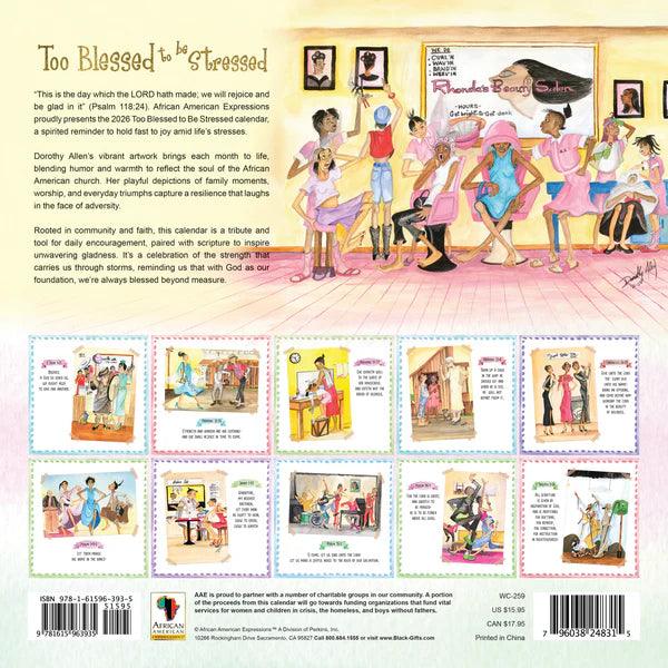 2026 Too Blessed Calendar