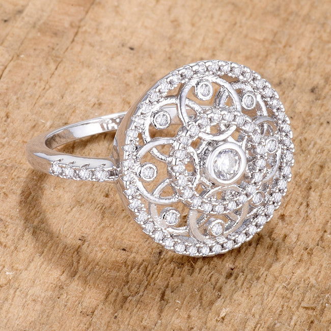 .5 Ct Interlocking Circles Ring with CZ Size 5