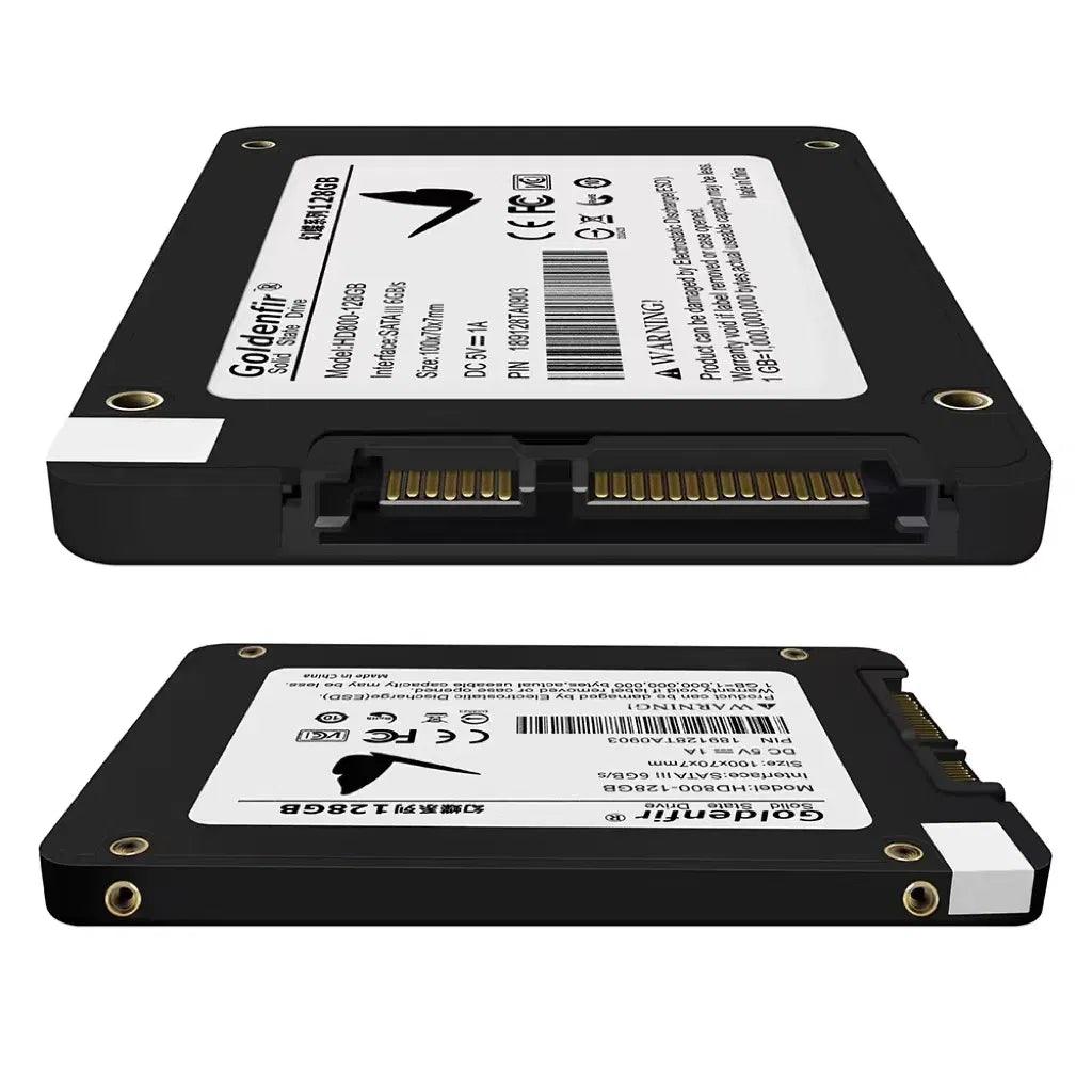 SSD Capacity: 256GB - Goldenfir SSD 128GB SATAIII SSD 512GB 480GB 256GB HD 1TB 500GB Solid State Hard Disk 2.5 for Laptop