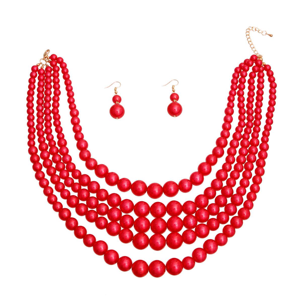 Red Pearl 5 Layer Set