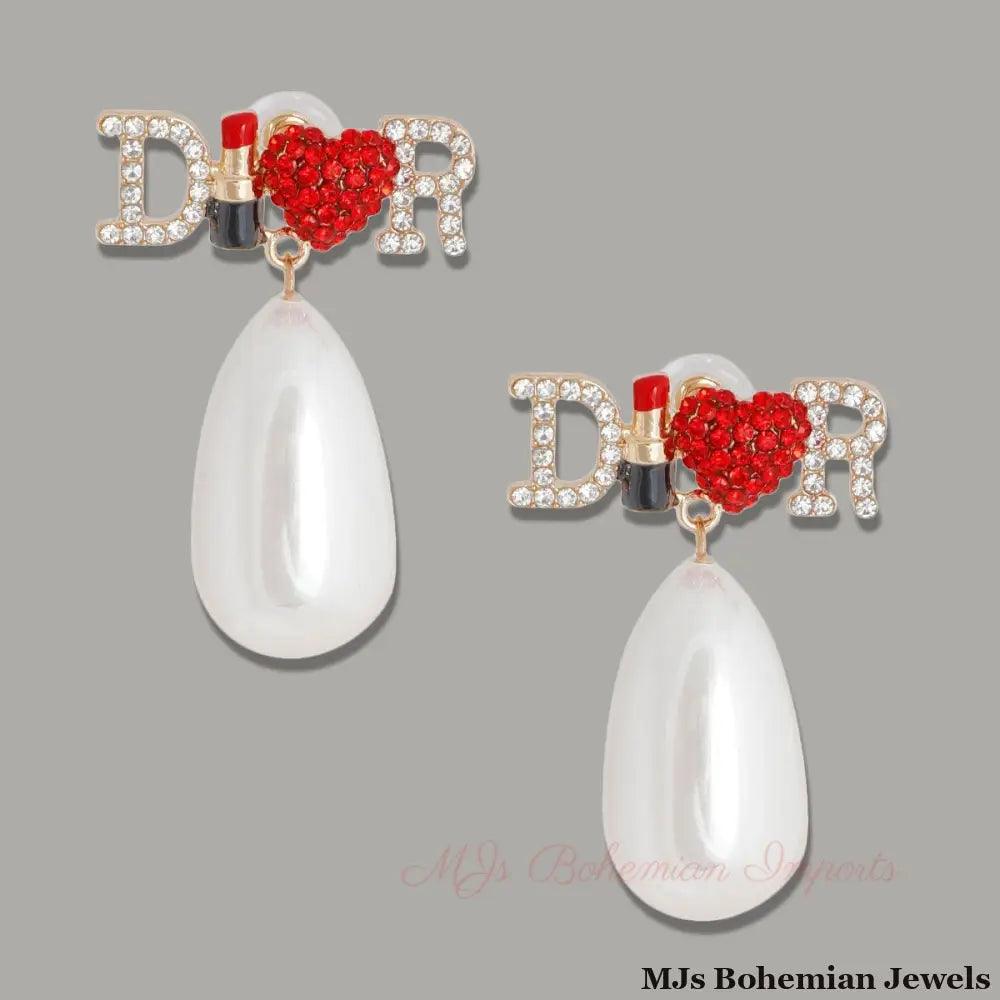 Cream Pearl Dangles - Bespoke Couture Elegance