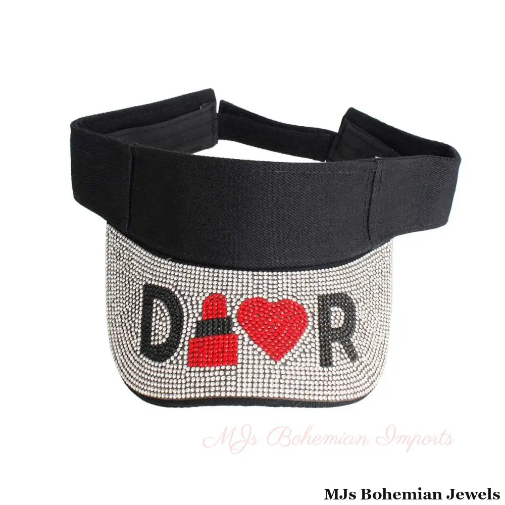 Designer D Clear Stone Visor