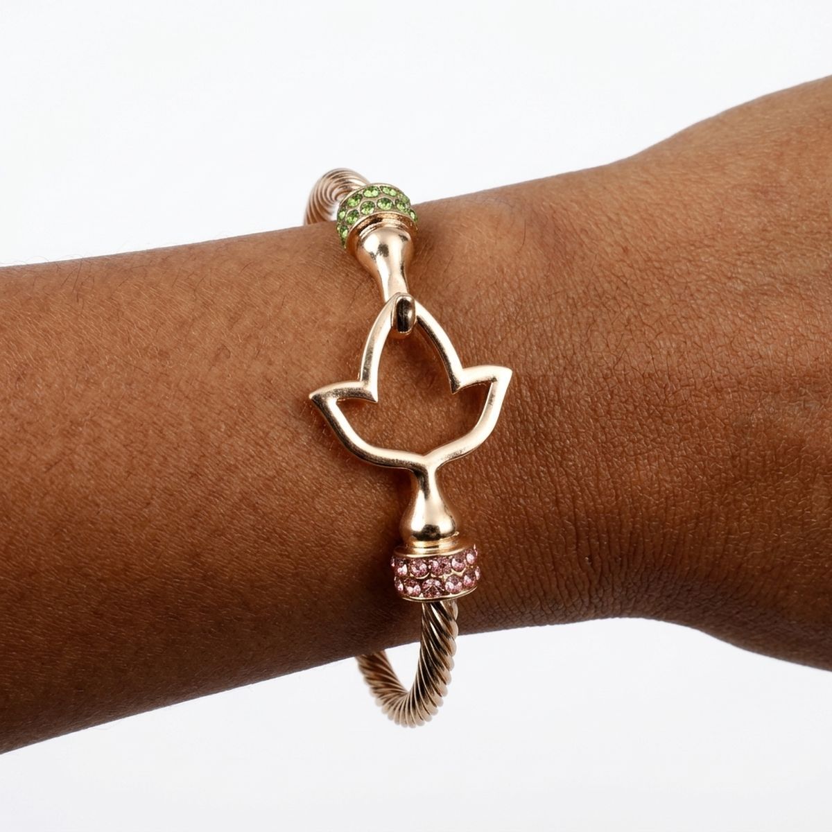 AKA Gold Cable Interlock Bangle