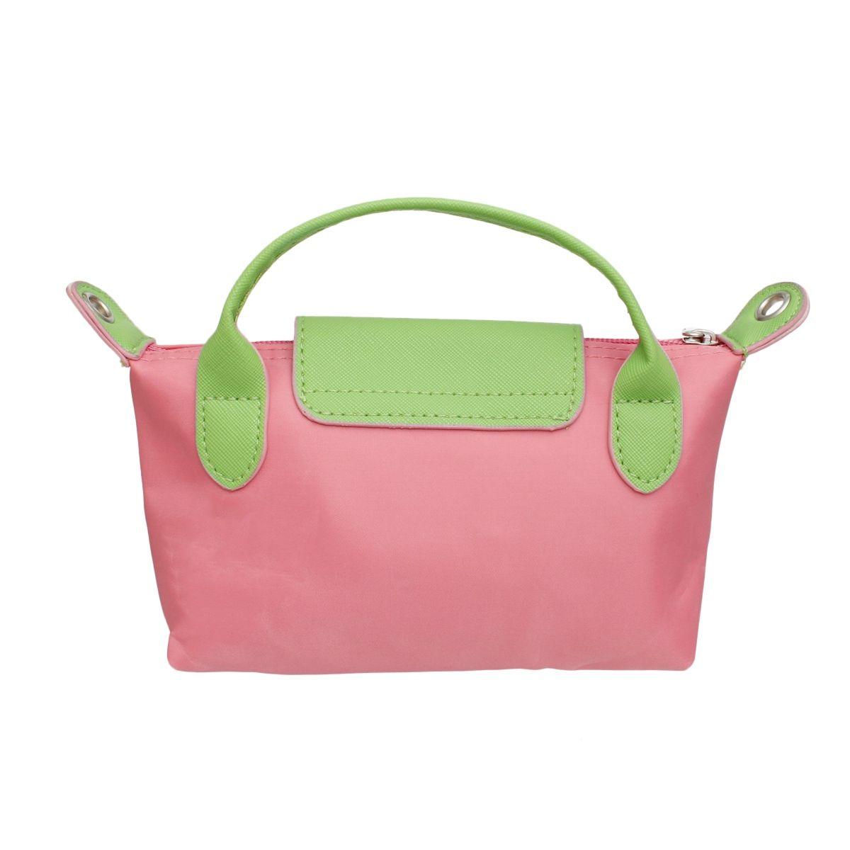 AKA Sorority Pink Nylon Mini Pouch Handle Strap