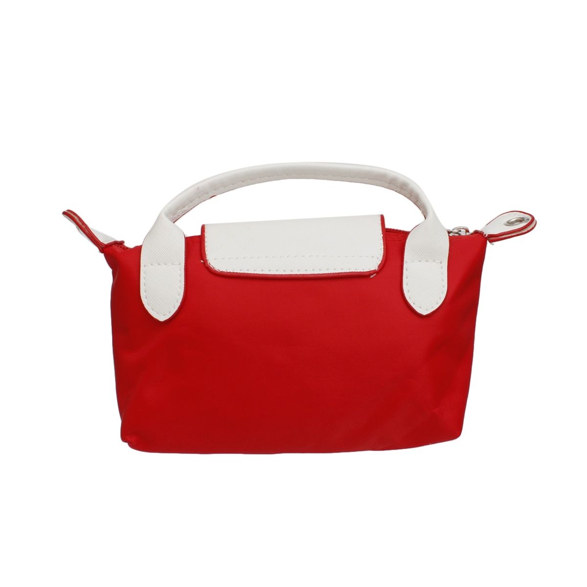 Red Nylon Mini Pouch Handle Strap