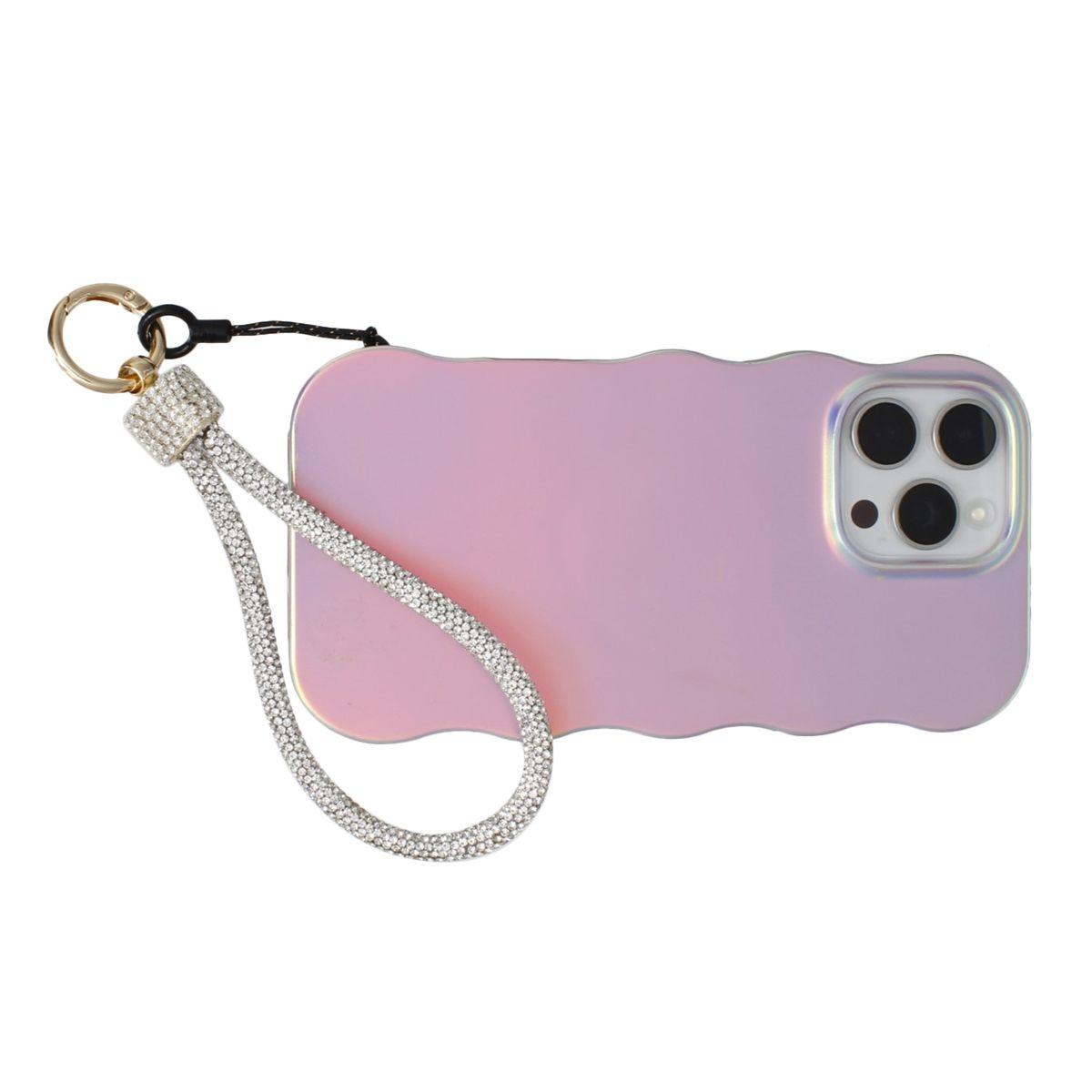 Rhinestone Phone Wrist Strap Clear Bling Accessory