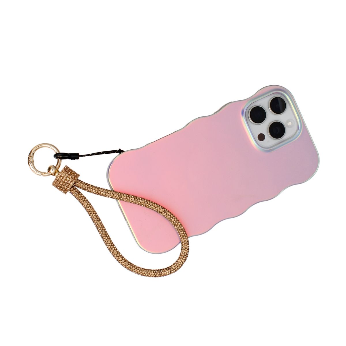 Rhinestone Phone Wrist Strap Topaz Bling Accessory