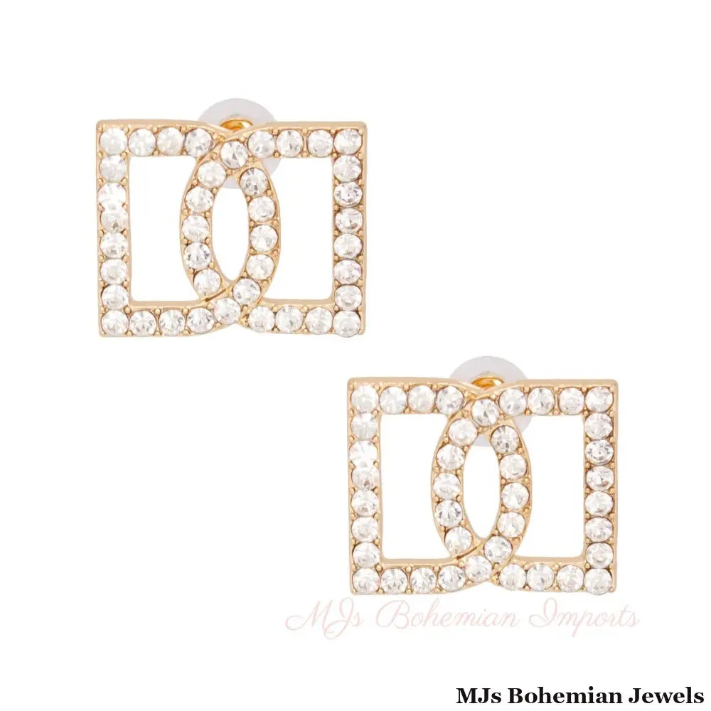 Gold Double D Studs