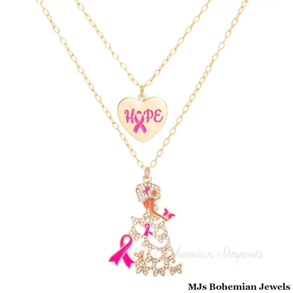 Gold Lady Adorned Gown Cancer Set