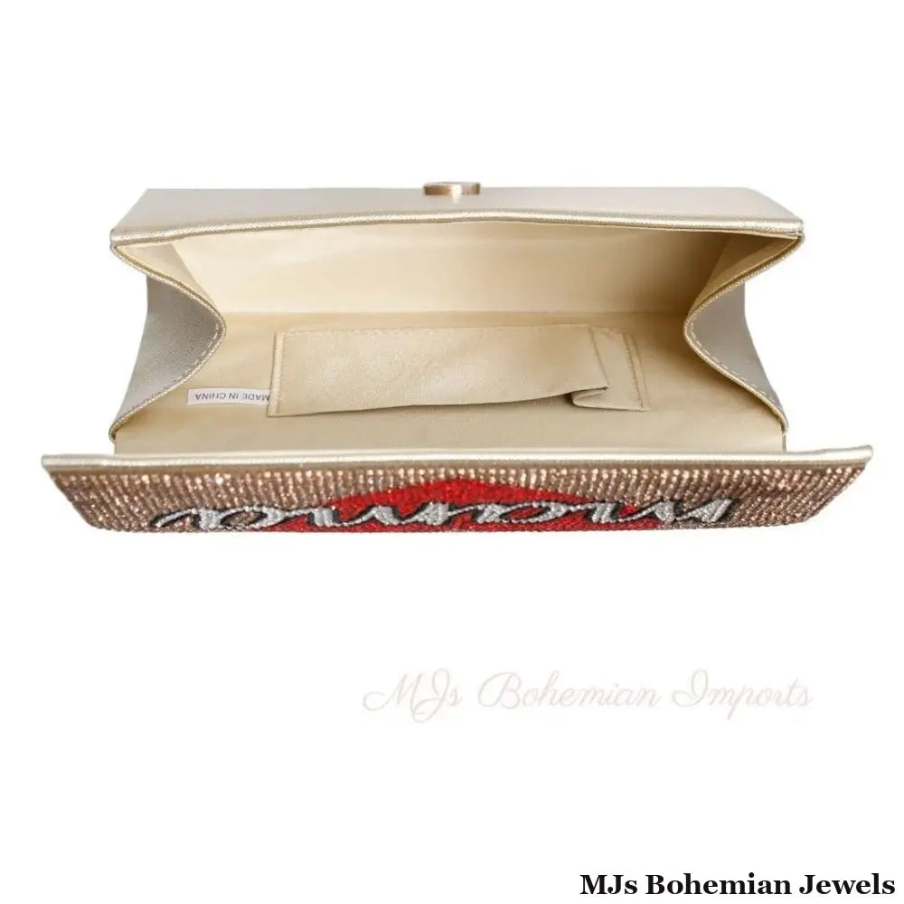 Gold Mama Flap Clutch