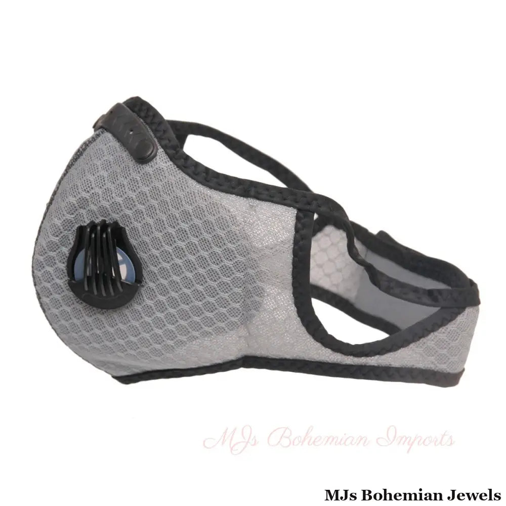 Gray Mesh Sports Mask