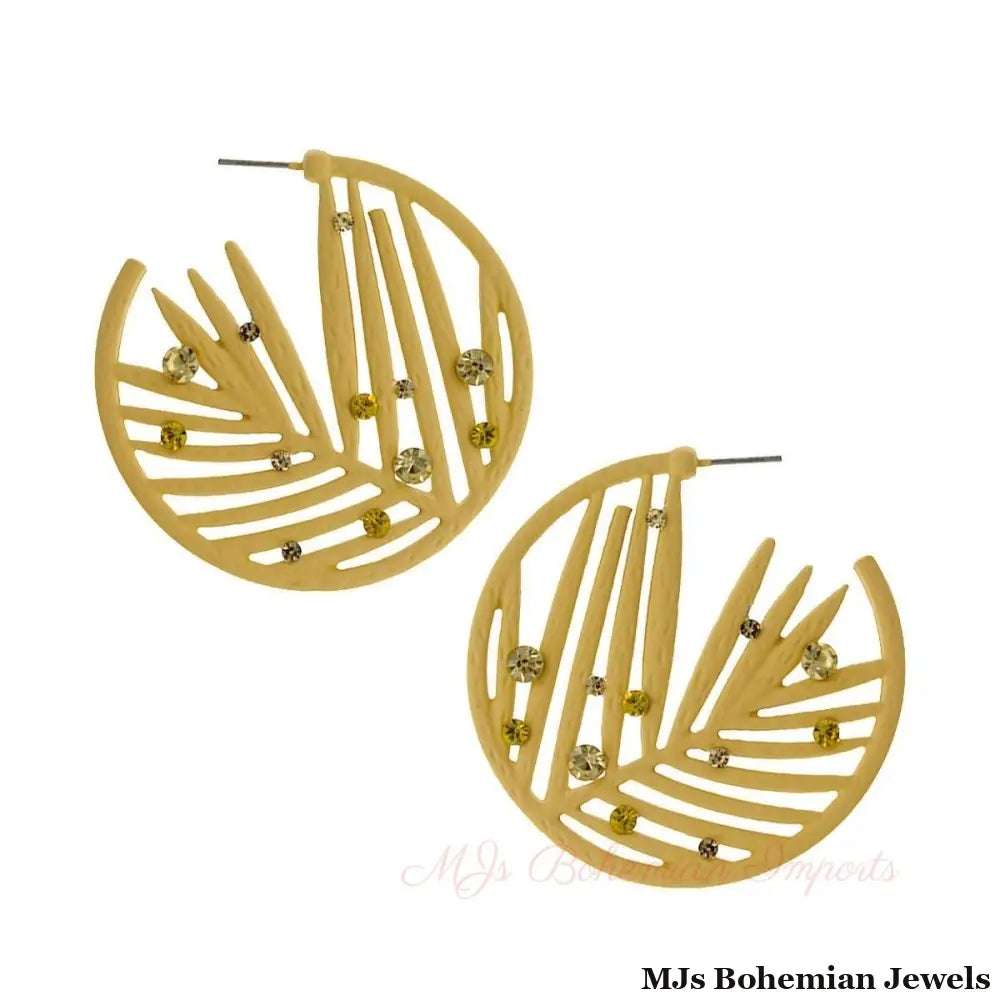Ivory Rubber Coated Leaf Hoops