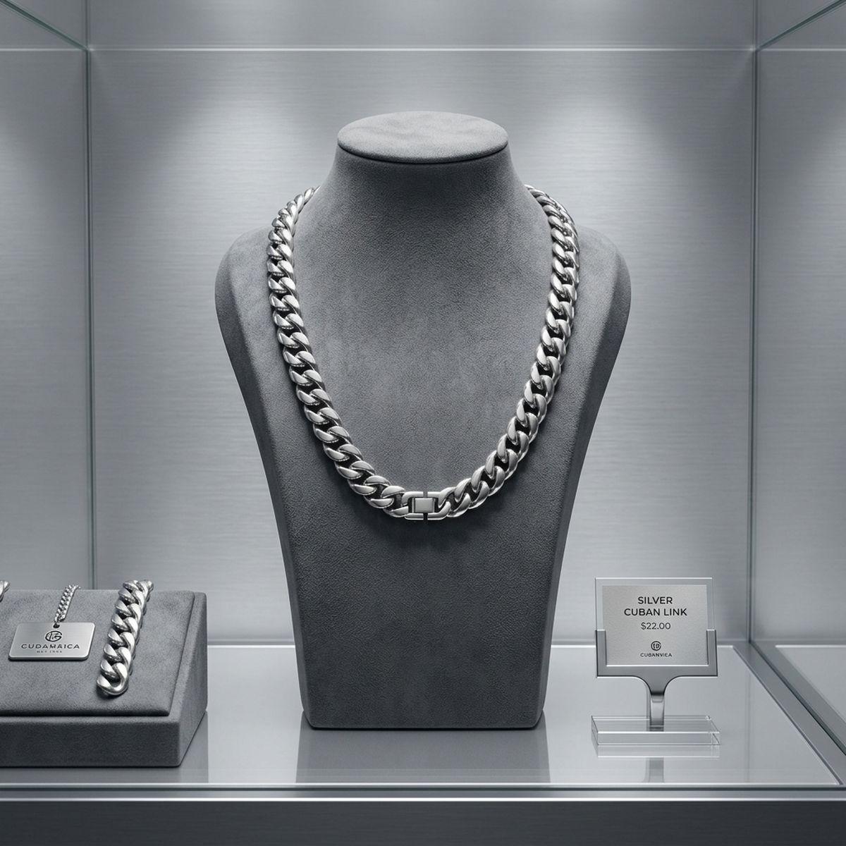 Men's 24in RDC 14mm Silver Stainless Steel Chain