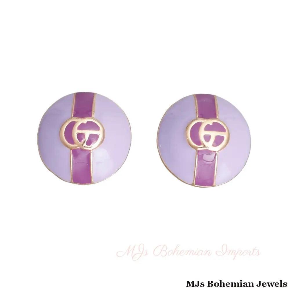 Lavender Haze Dome Studs - Bespoke Style
