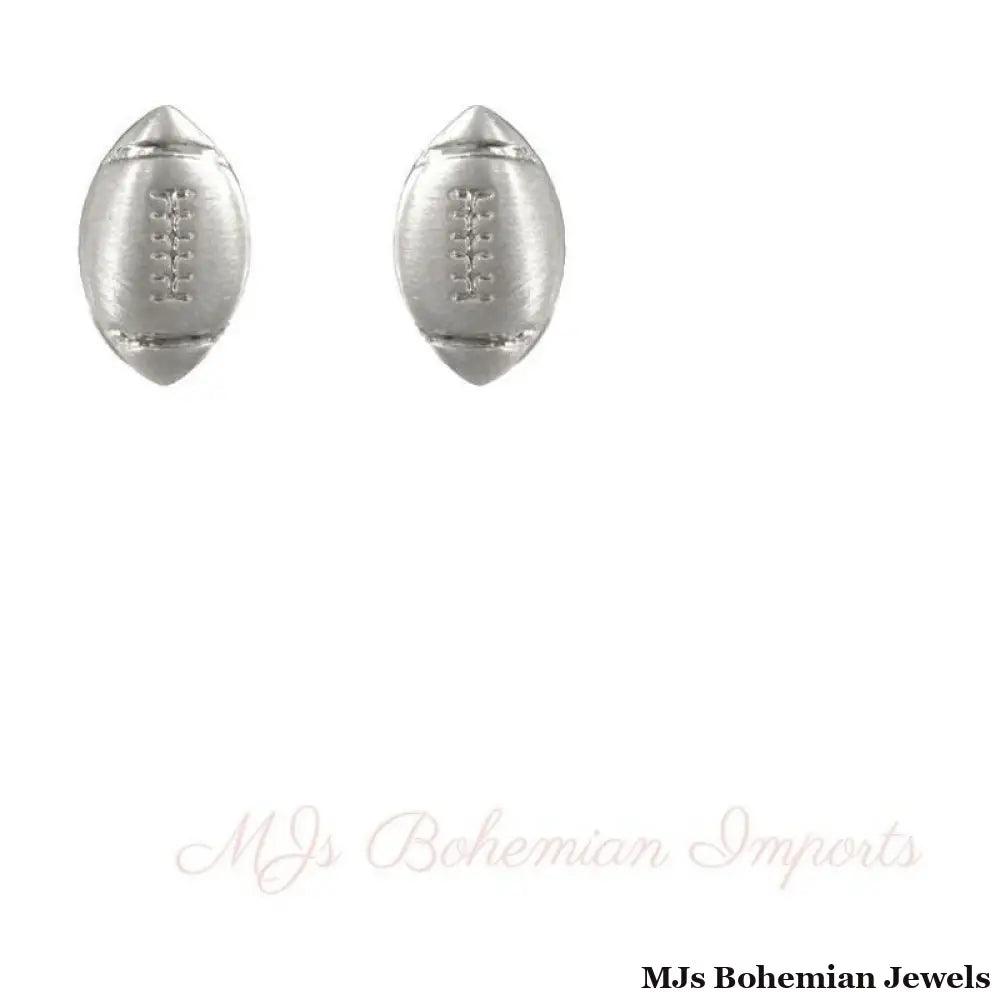 Matte Silver Football Studs