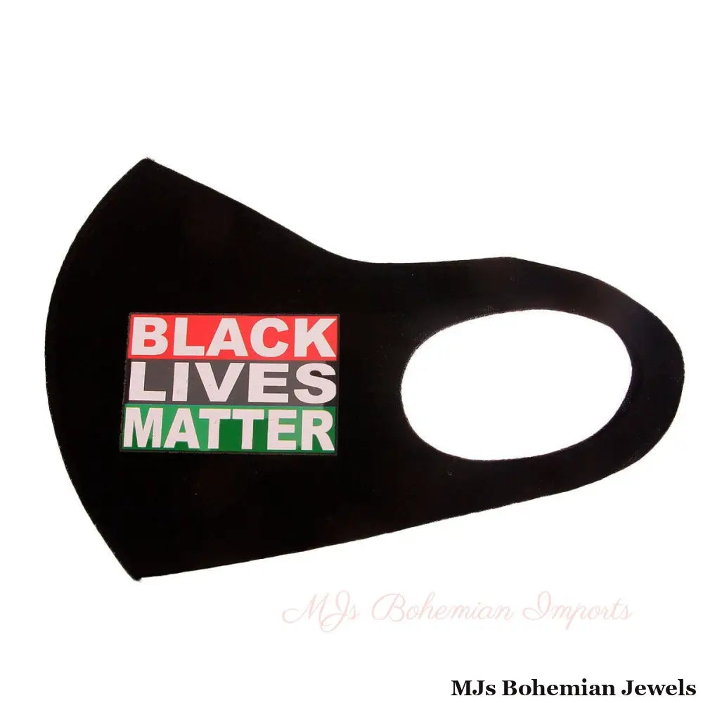 Multi Color Print BLACK LIVES MATTER Mask