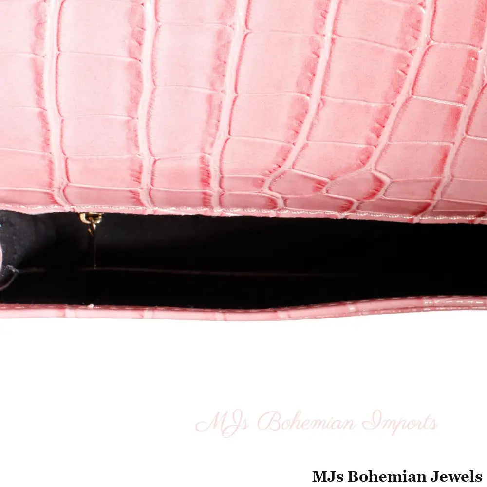 Pink Croc Belt Bag