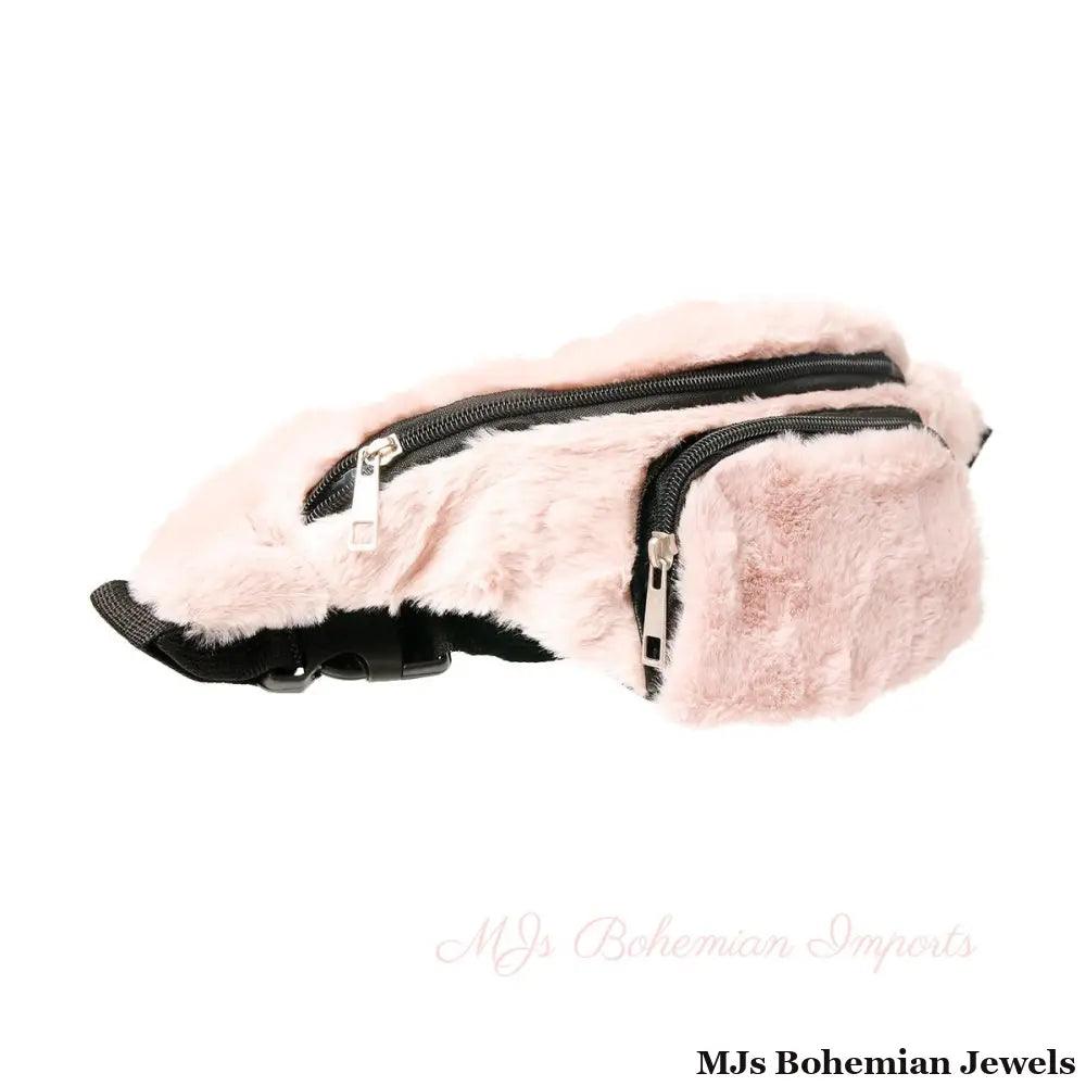 Pink Fur Fanny Pack