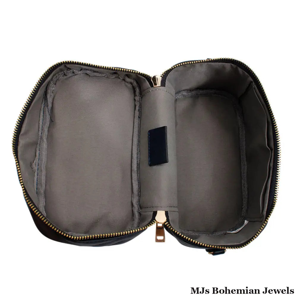 Purse Blue Vanity Case Crossbody for Women