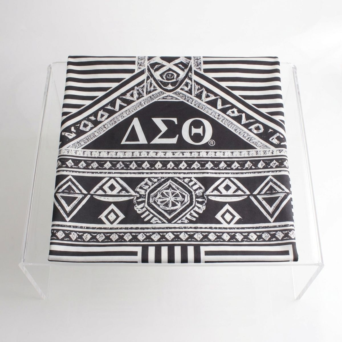 Delta Sigma Theta Small Black Geometric Tank Top