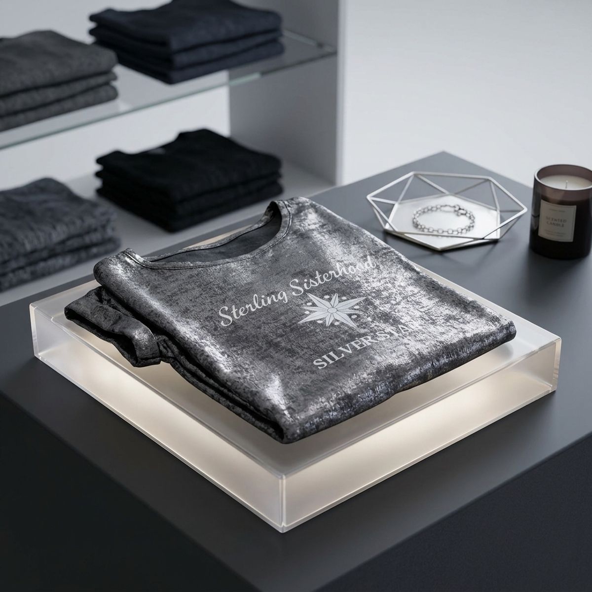 Medium AKA Sterling Silver Sisterhood Metallic Top