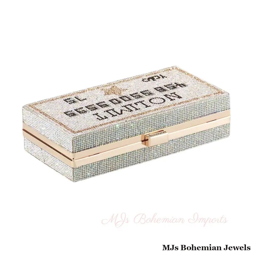 Silver Bling Credit Card Clutch