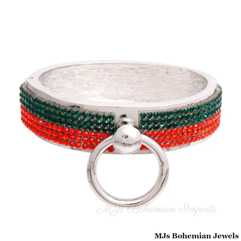 Silver Sleekness: Door Knocker Bracelet