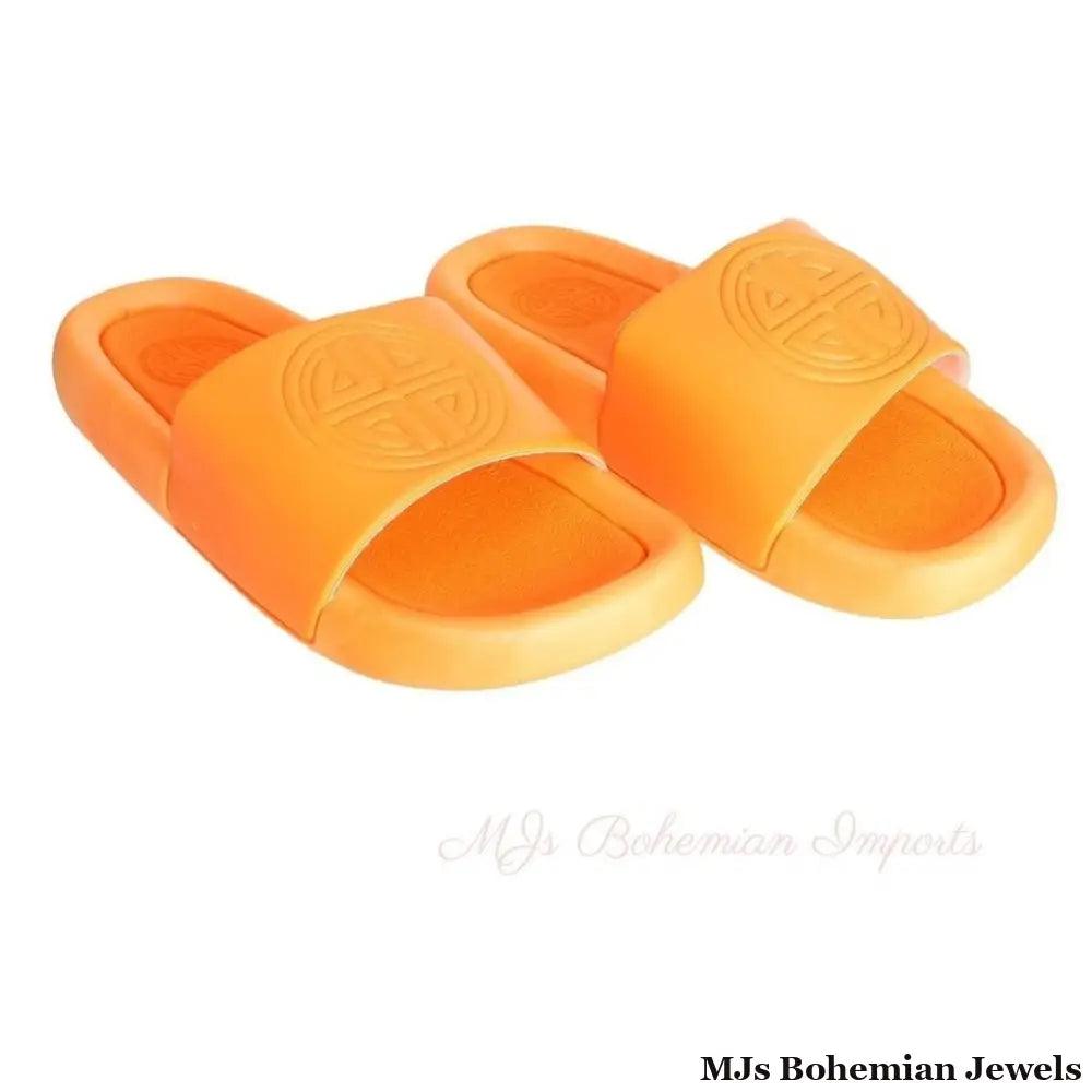 Size 9 Orange Cloud Slide