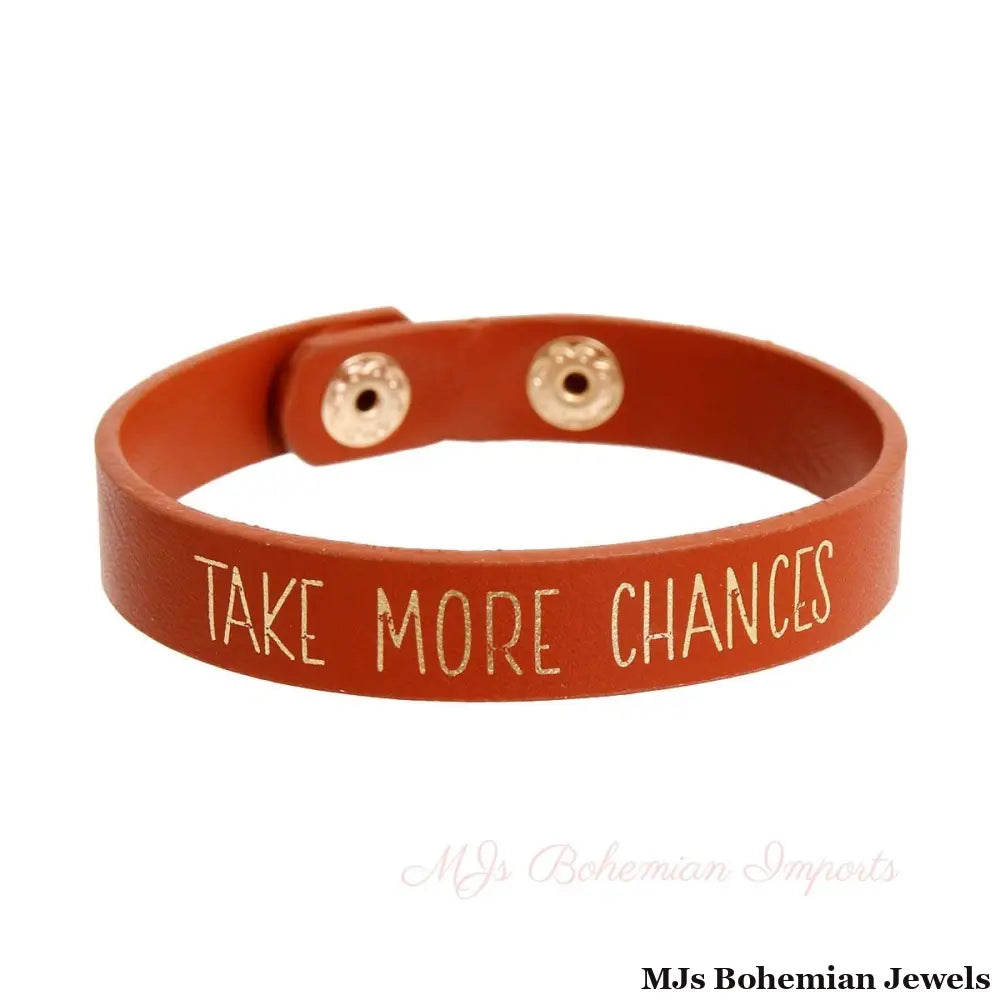 TAKE MORE CHANCES Brown Bracelet