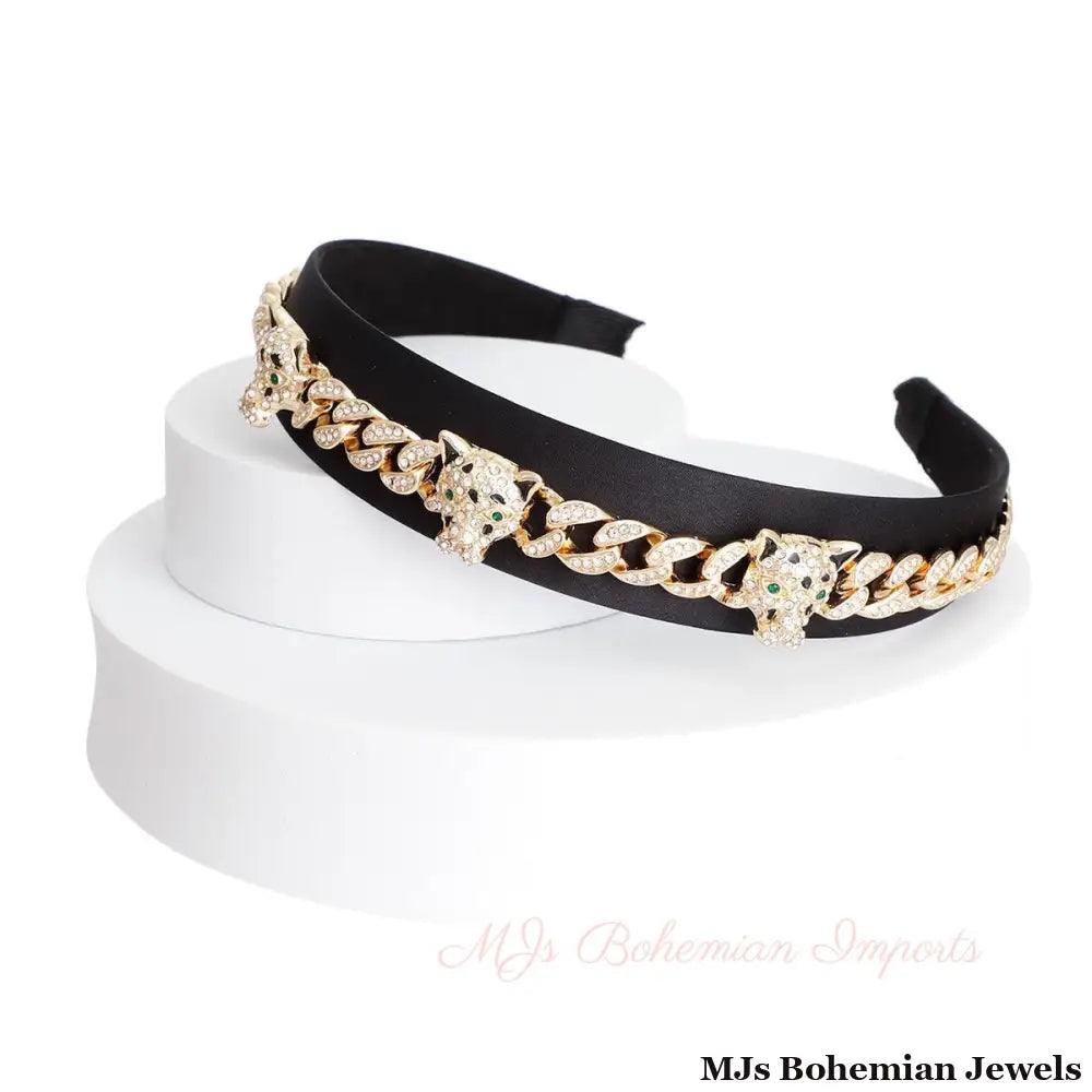 Tiger Crown Headband - Bespoke Iced Chain