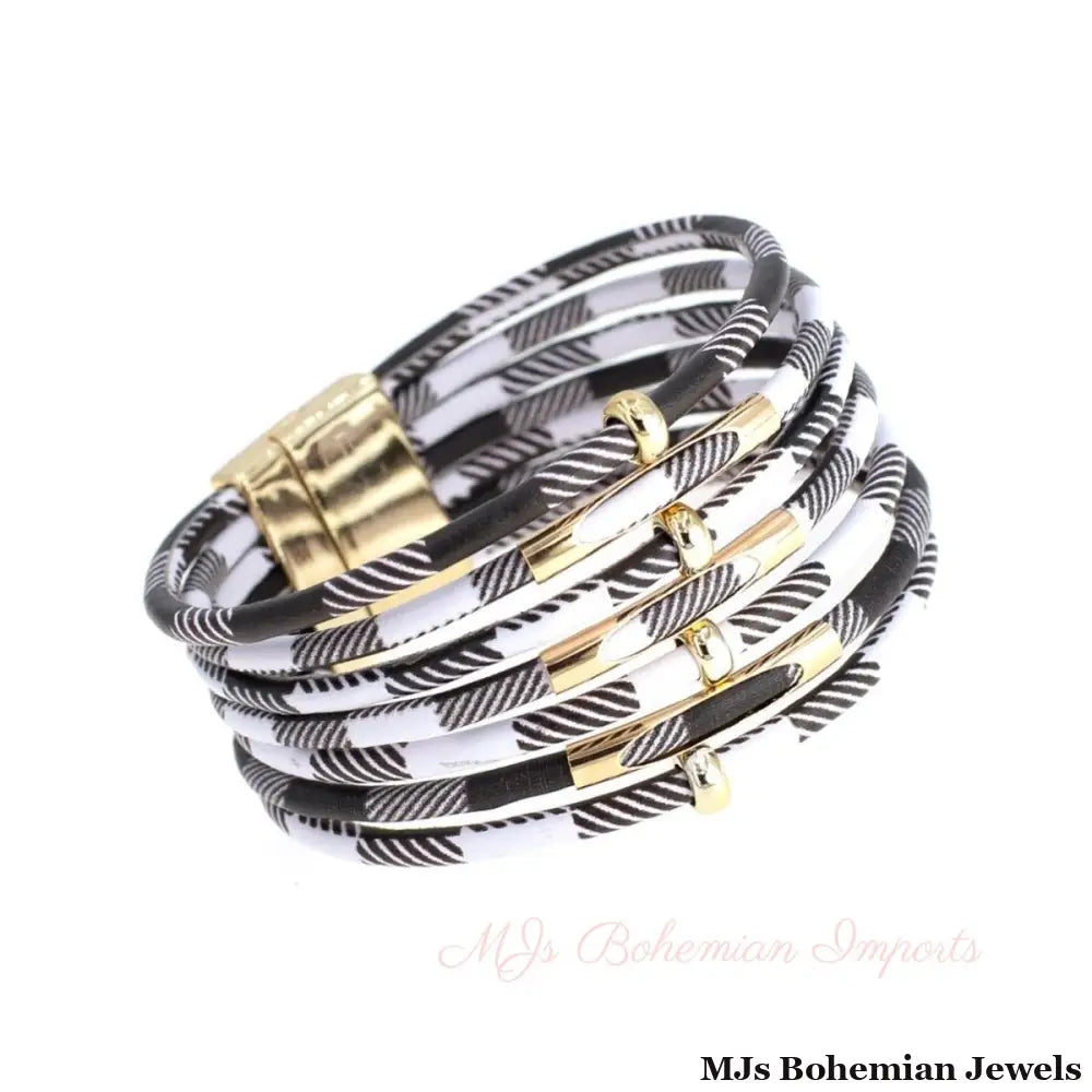 White Buffalo Magnetic Bracelet