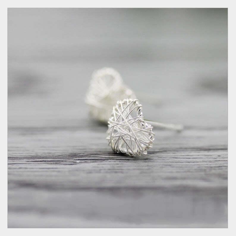 You Wrap My Heart Stud Earrings By Evabella Collections