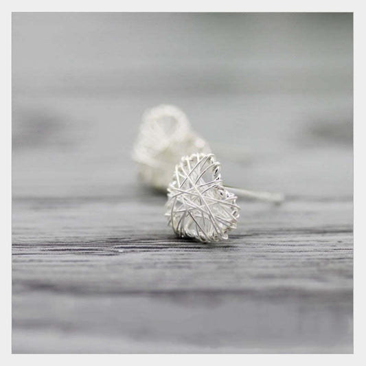 You Wrap My Heart Stud Earrings By Evabella Collections