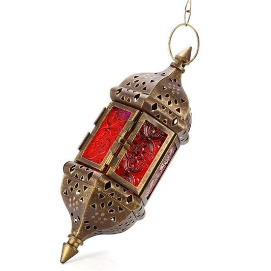 Stylish Moroccan Style Hanging Candle Holder Creative Metal Candle Stick Candle Hanging Lantern Holder Craft for Home Decoration LJ201212