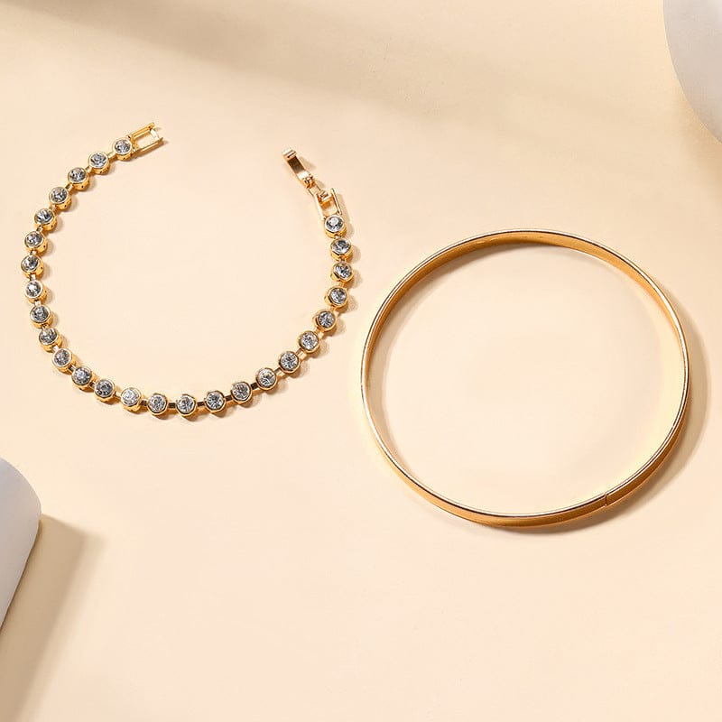 Vintage Jewelry Gold Diamond Bracelet