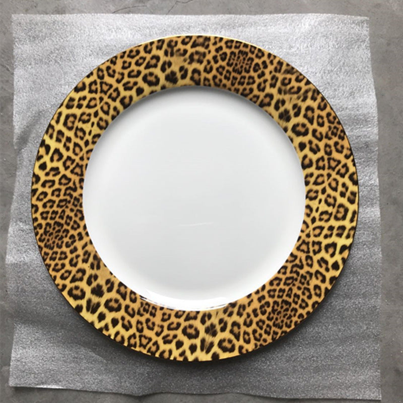 style: D - Porcelain Coffee Mugs and coffee cups Dinner Plate Sets Bone China Tableware Drinkware Leopard Luxury Designs 2021 New Arrival