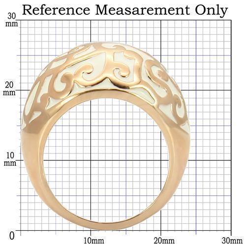0W210 - Rose Gold Brass Ring with No Stone Size 9