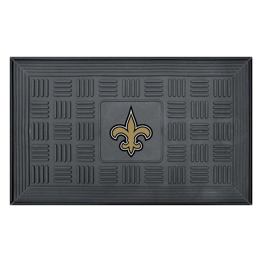 New Orleans Saints Door Mat 19x30 Medallion