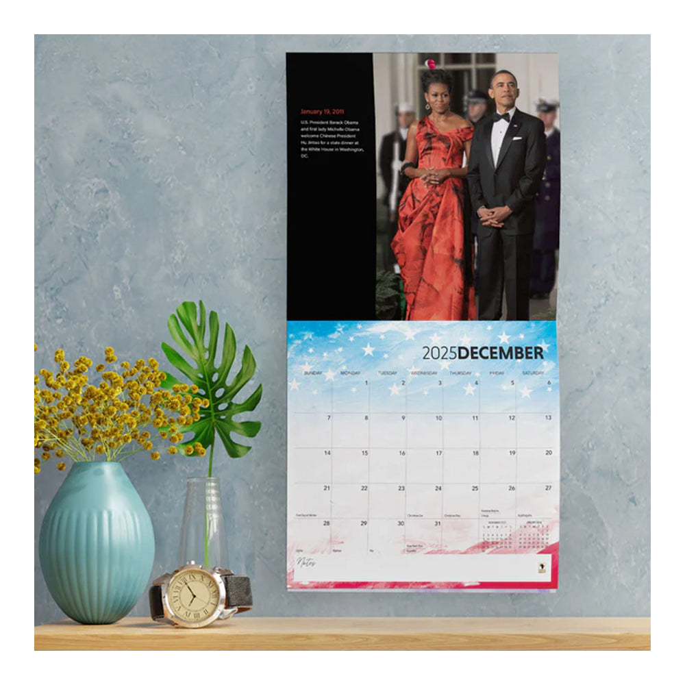 2025 The Obamas Wall Calendar