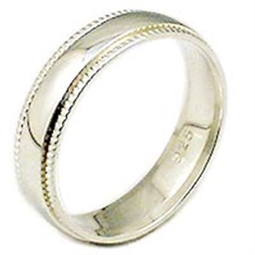 High Polished 925 Sterling Silver Ring with No Stone