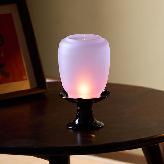 Size: Candlestick Purple - Glass Zen-Style Chinese Dreamy Aromatherapy Candle Holder