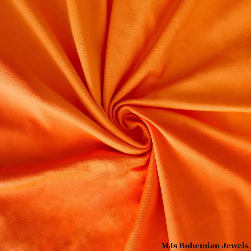 2XL Bright Orange Sexy Slit Dress