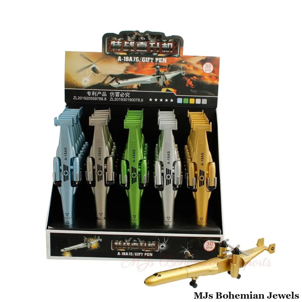 30 Pcs Plane Pen Display Set