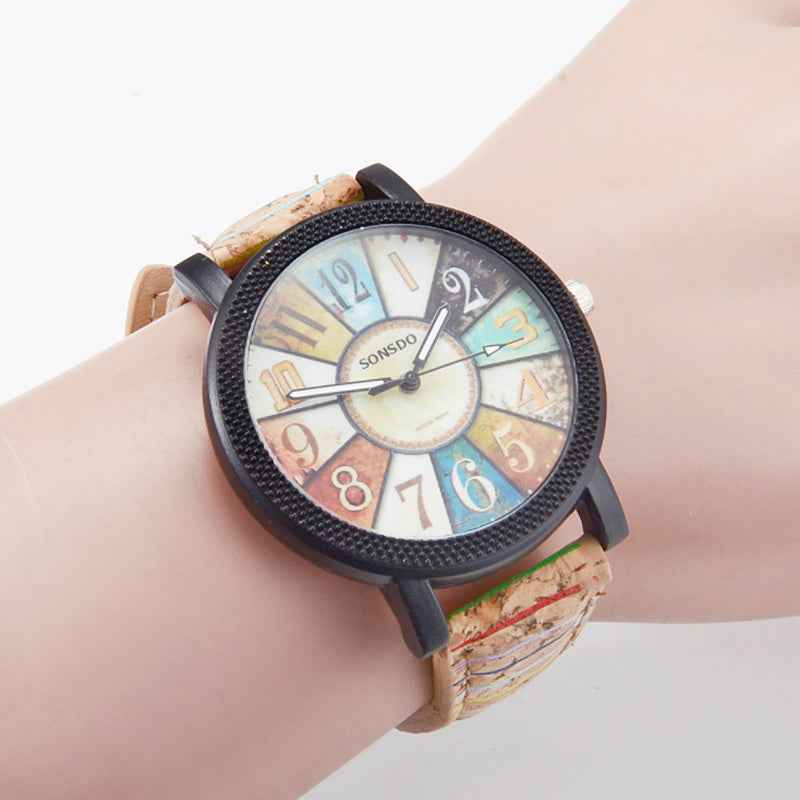 Vintage Leather Women Watch - Casual Quartz Wrist Watch Gift Clock