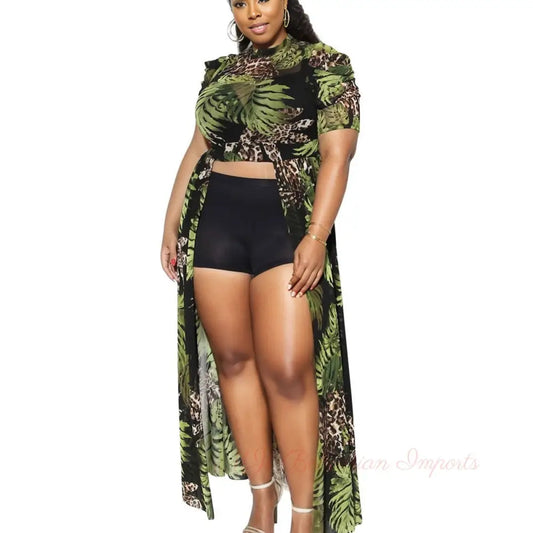 3XL Mesh High-Low Leaf Top