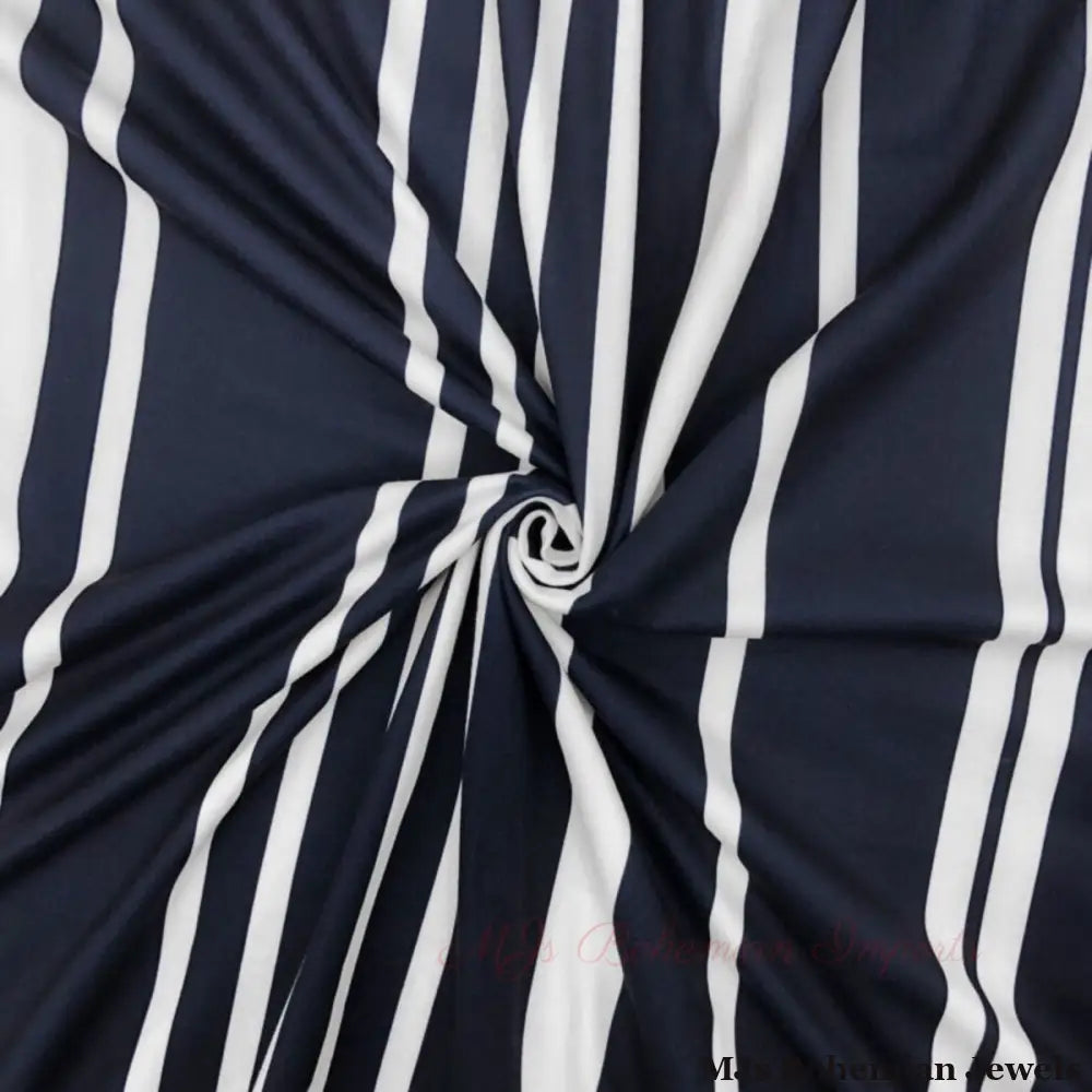3XL Navy Stripe Outfit Set