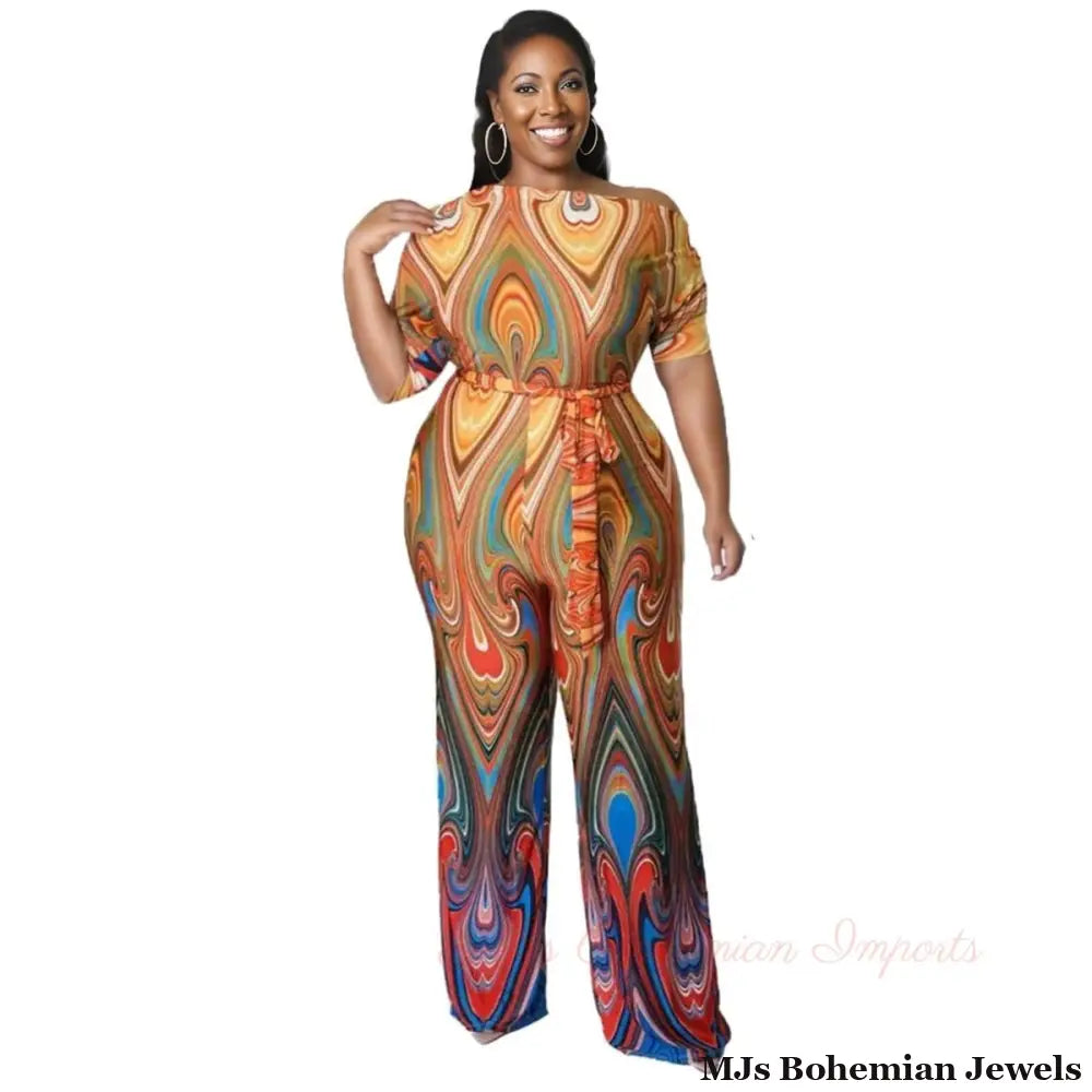 3XL Rainbow Swirl Jumper