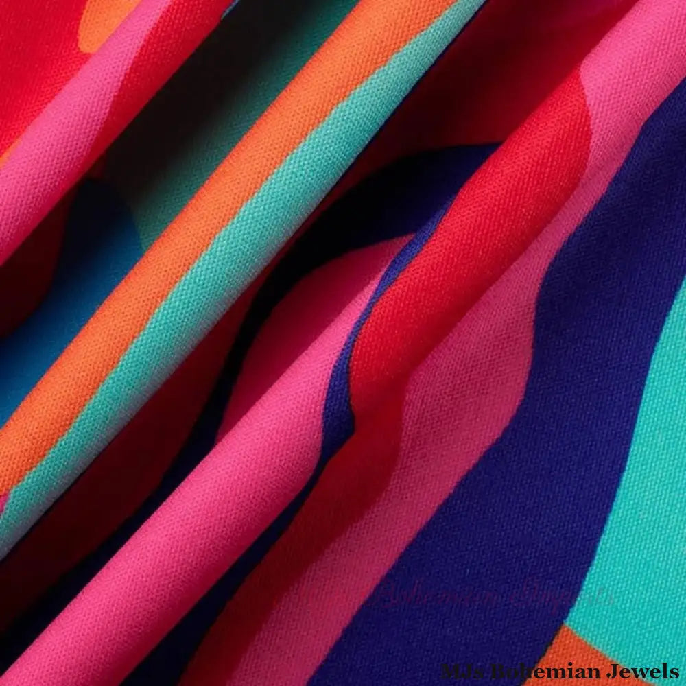 4XL Rainbow Asymmetric Set