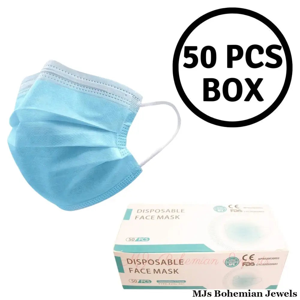 50 Pcs Triple Filtration Face Masks